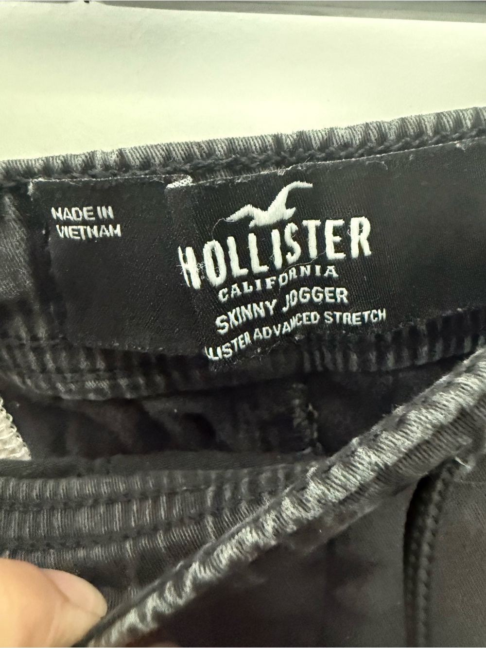 Hollister skinny washed Black Jogger Pants